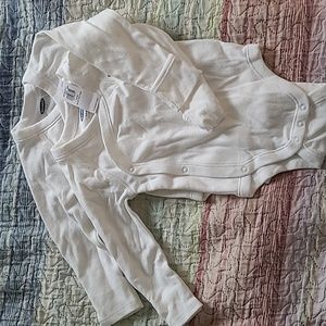 NWT white baby body suits